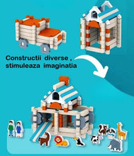 Blocuri de Construcție – Set Creativ cu 120 Piese pentru Copii