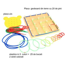 Joc Geoboard cu Elastice – Dezvoltarea Creativității și Gândirii Logice