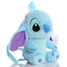 Ghiozdan Pufos Stitch, 28cm + Rechizite Cadou
