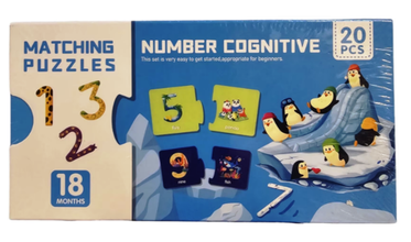 Puzzle Educativ de Asociere Cifre – 20 Piese, Învățare Distractivă prin Joacă