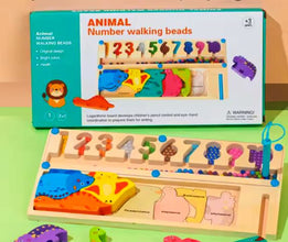 Joc Tetris Dinozauri, Sortare Bile și Cifre - Set Educativ Logic 3 în 1
