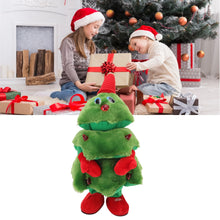 Jucarie Interactiva, Bradut de Craciun, Canta, Repeta si Danseaza, Verde Multicolor, 42cm.