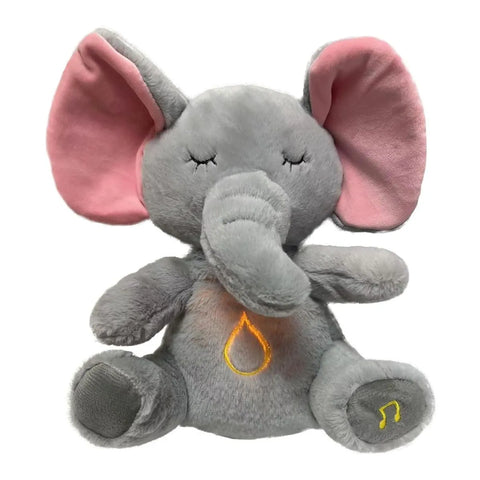 Elefant de Plus, Jucarie Interactiva cu efect de Respiratie, 32cm.