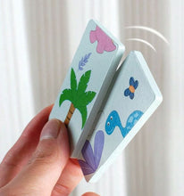 Domino cu Dinozauri din Lemn – Set Educativ cu 28 Piese pentru Copii