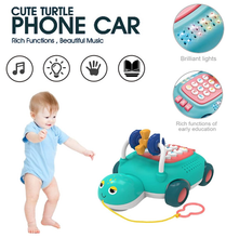 Țestoasă Telefon cu Șiret de Tras – Jucărie Interactivă pentru Copii