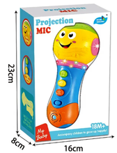 Microfon Muzical cu Melodii și Proiecție Luminoasă pentru Copii