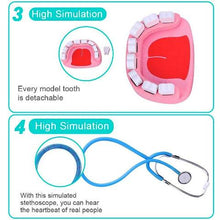 Set Doctor Dentist din lemn – Joc de rol educativ pentru copii, 20 buc