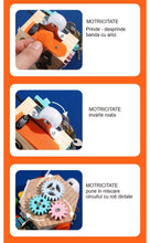 Cub Educativ din Lemn STEM – Busy Cube cu 8 Activități Motrice