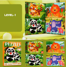 Puzzle Magnetic Animale – Set 4 Bucăți, Jucărie Educativă și Creativă