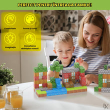 Set Blocuri Magnetice Minecraft 3D – 32 Piese de Construcție Creativă pentru Copii