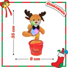 Jucarie Interactiva Ren de Craciun, Danseaza si Imita Vocea, 34cm.