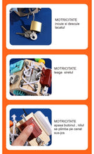 Cub Educativ din Lemn STEM – Busy Cube cu 8 Activități Motrice