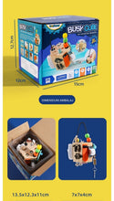 Cub Educativ din Lemn STEM – Busy Cube cu 8 Activități Motrice