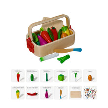 Set Legume Magnetice din Lemn – 9 Piese în Lădiță pentru Copii
