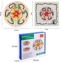Joc Cognitiv din Lemn – Disc Interactiv cu Bile, Jucărie Educativă pentru Copii