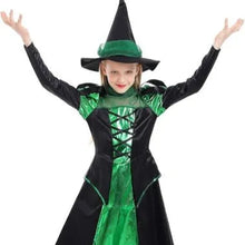 Costum set de Halloween de copii, Vrajitoare, 2 piese.