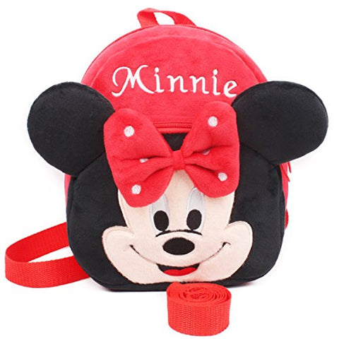 Ghiozdan pentru copii, tip Minnie Rosie, 28cm.