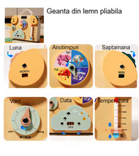 Geantă din Lemn cu Activități Motrice – Jucărie Educativă pentru Copii
