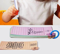 Joc de Desen în Oglindă – 48 de Modele Reutilizabile, Jucărie Creativă pentru Copii