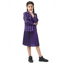 Sacou si Fusta de Halloween pentru copii, Unisex, Wednesday Scoala Nevermore Academy