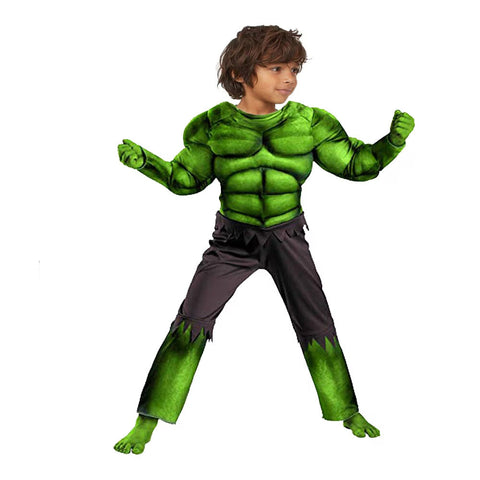 Costum Halloween de Copii, Incredibilul Hulk, cu Muschi