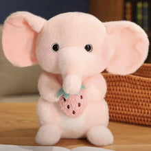 Jucarie de Plus, Elefant Capsunica, 24cm.