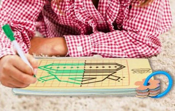 Joc de Desen în Oglindă – 48 de Modele Reutilizabile, Jucărie Creativă pentru Copii
