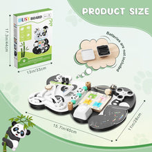 Panda Busy Board Lemn – Activități Senzoriale și Educaționale
