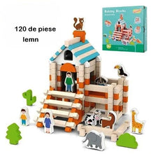 Blocuri de Construcție – Set Creativ cu 120 Piese pentru Copii