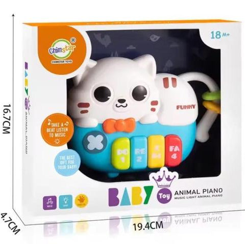 Orga Muzicală Pisică pentru Copii – 4 Clape Colorate