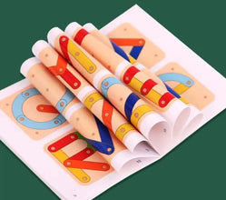 Geoboard din Lemn – Jucărie de Plus Educativă pentru Dezvoltarea Creativității Copiilor