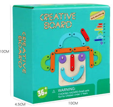 Geoboard din Lemn – Jucărie de Plus Educativă pentru Dezvoltarea Creativității Copiilor