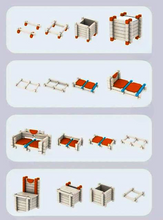 Blocuri de Construcție – Set Creativ cu 120 Piese pentru Copii