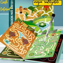 Carte Educativă cu Labirinturi – 24 de Trasee Reutilizabile pentru Copii