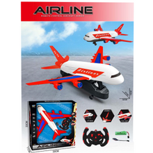 Avion cu Telecomandă AIRLINE – Lumini, Sunete și Funcție Bump & Go