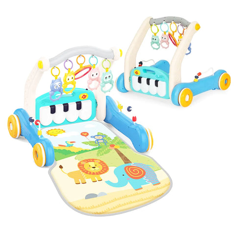 Premergător educațional 2 în 1 cu salteluță de joacă – centru de activități pentru bebeluși