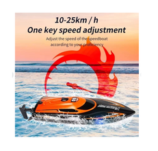 Barcă de curse cu Telecomandă iUni HJ812 – RC Racing Speed Boat, 25 km/h
