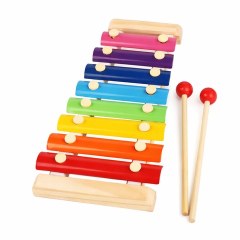 Xilofon din Lemn cu 8 Note – Jucărie Muzicală Educativă