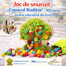 Joc de îndemânare Copacul Roditor – set educativ 102 piese