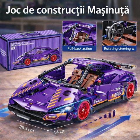 Mașinuță de construit – Joc educativ de construcții pentru copii