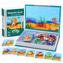 Carte Magnetică tip Animale Marine – 61 de Magneți Educaționali pentru Copii