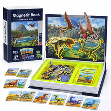 Carte Magnetică Educativă cu Dinozauri – Set de 57 magneți pentru copii