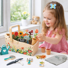 Set Micul Florist – Joc de rol Educativ din lemn, 30 piese pentru copii