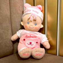 Jucarie Ingeras de Plus Personalizat, spune Rugaciuni la alegere, Albastru sau Roz, 25cm.