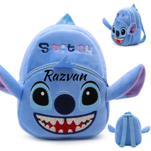 Ghiozdan Personalizat, Stitch Albastru 28×25cm