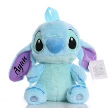 Ghiozdan Personalizat Pufos, Figurna Stitch, 28cm