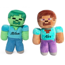 Set 2 Jucarii Minecraft Personalizate, Steve si Zombie de Plus