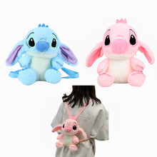 Ghiozdan Pufos Stitch, 28cm + Rechizite Cadou
