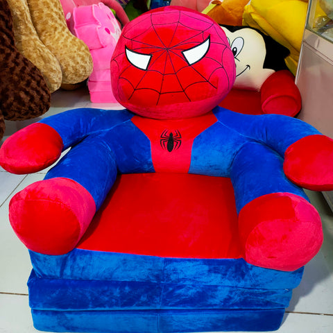 Fotoliu Extensibil de Pluș pentru Copii, Supererou Spider-Man, Omul Păianjen, 80cm.
