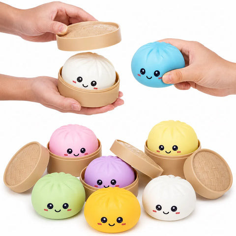 Squishy Bun Dumpling Mistery Box – Jucărie Squishy Virală